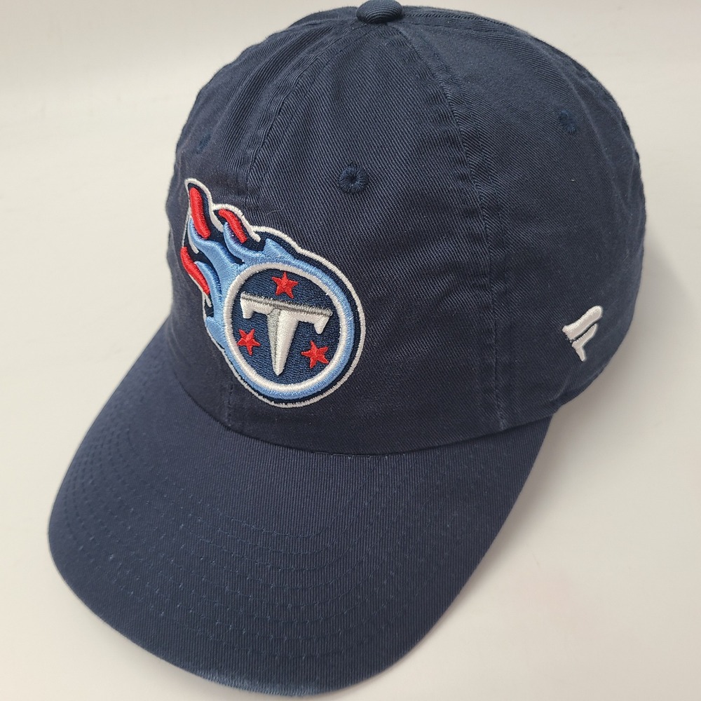 Tennessee Titans Hat Strapback Fanatics Blue Red NFL Football Logo Casual Men